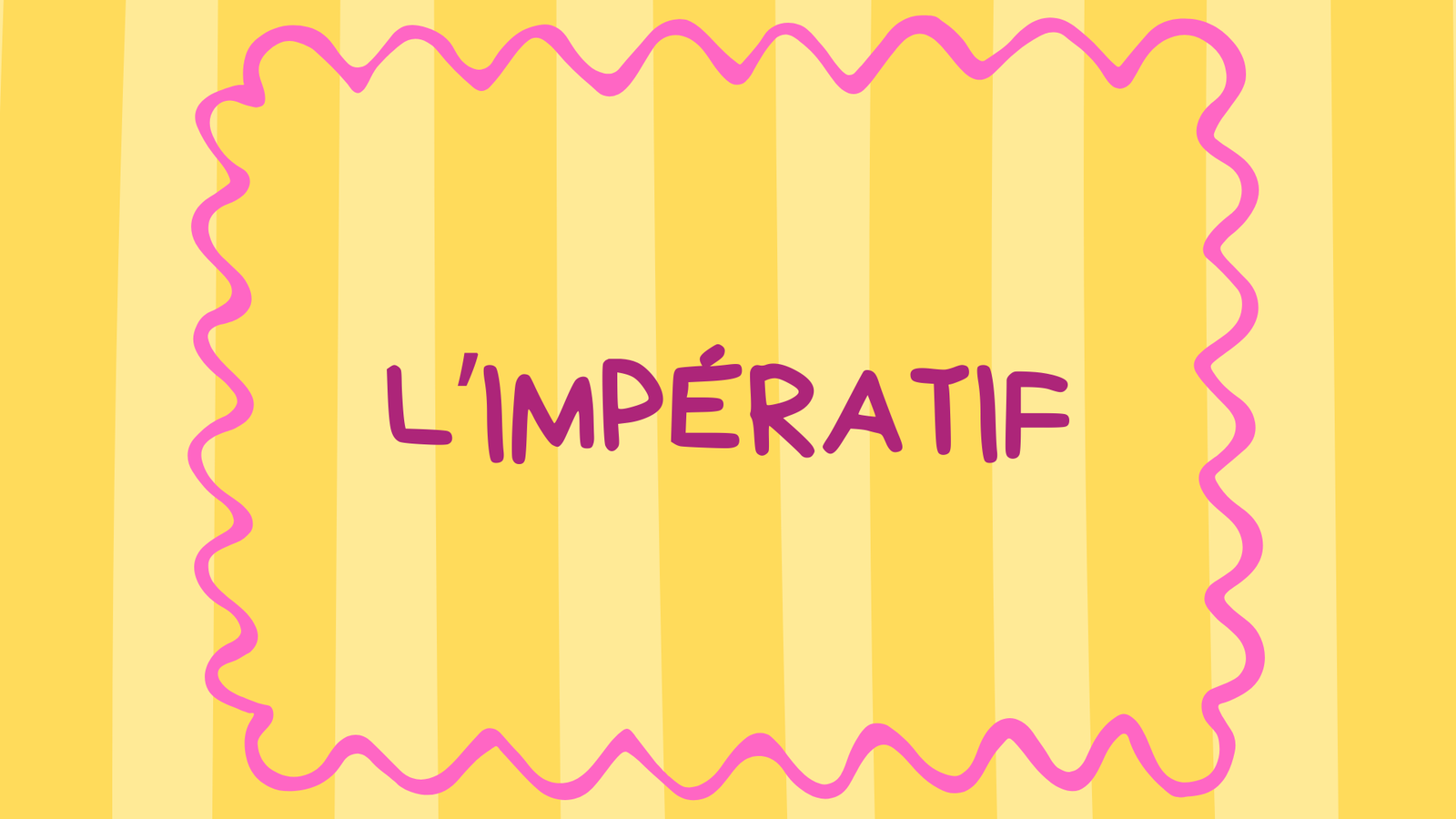 L&rsquo;impératif et ses emplois