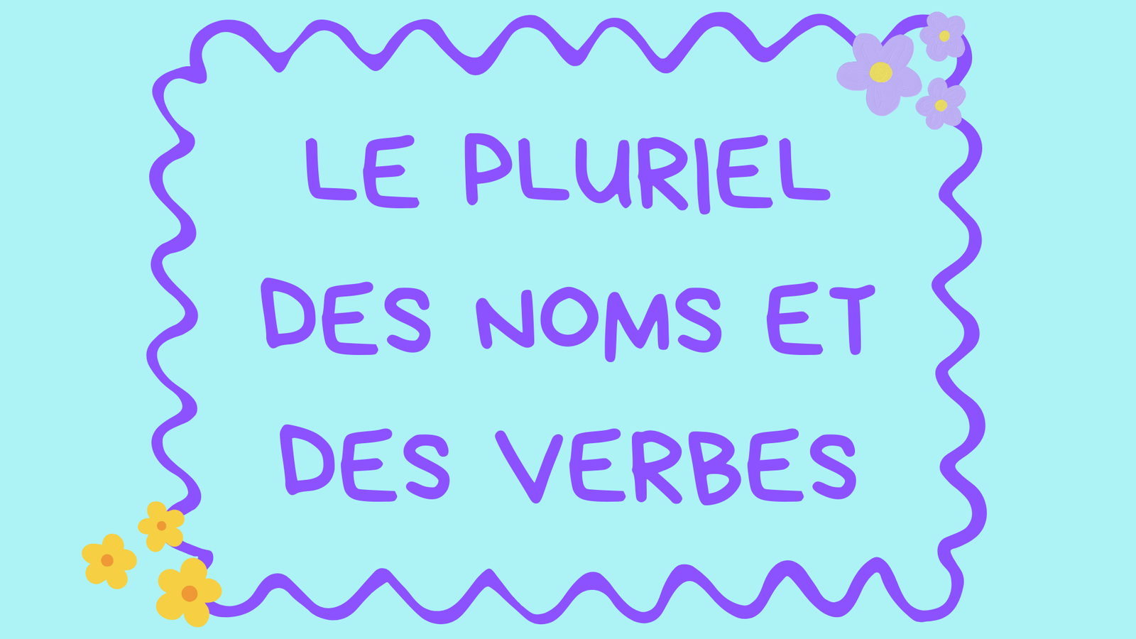 Distinguer le pluriel des noms et des verbes