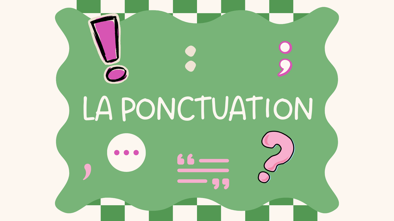 La ponctuation